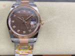 AR Factory Rolex Datejust Dandong 3235 Movement 36mm Brown Face TT Band Watch